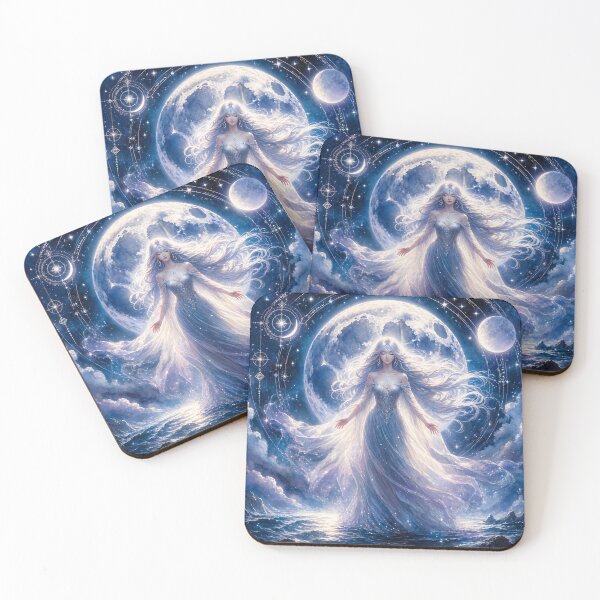 Item preview, Lunar Feminine - Sea and Moon Goddess designed and sold by FriskyLemur.