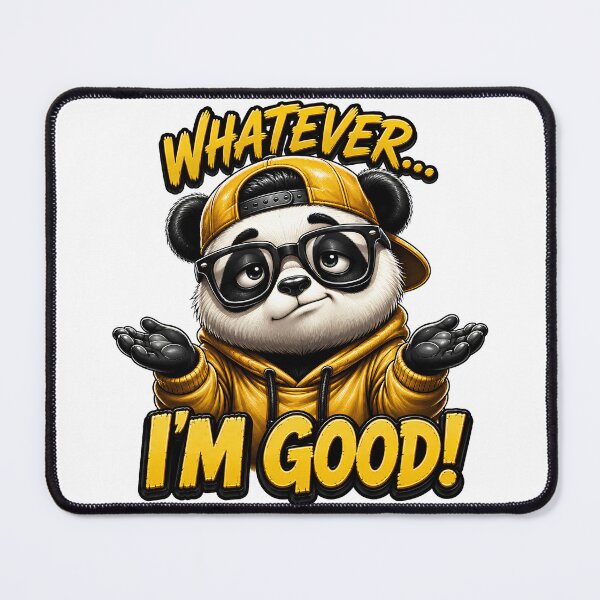 Item preview, Cool Panda "Whatever I'm Good" Sticker Graphic designed and sold by M.Store.
