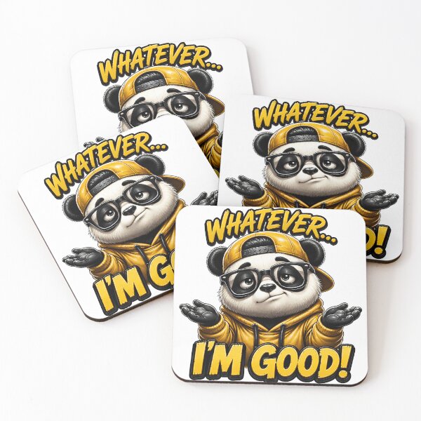 Item preview, Cool Panda "Whatever I'm Good" Sticker Graphic designed and sold by M.Store.