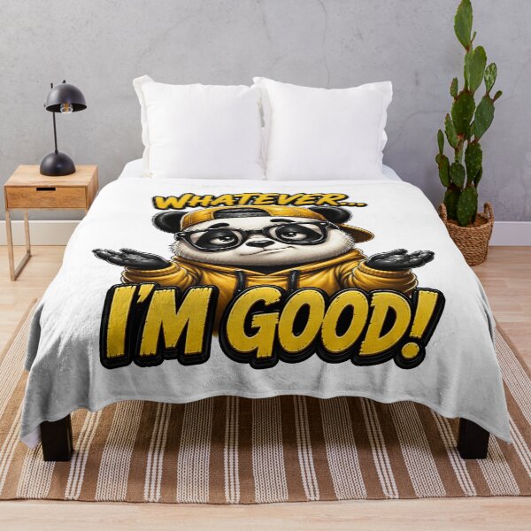Item preview, Cool Panda "Whatever I'm Good" Sticker Graphic designed and sold by M.Store.