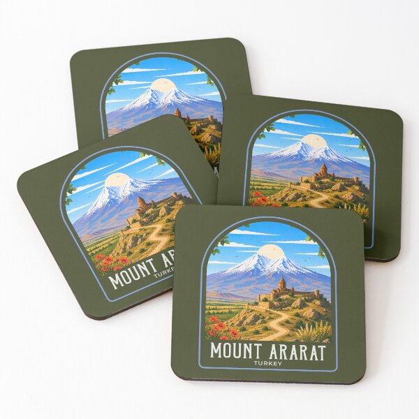 Item preview, Mount Ararat Vintage Travel Illustration designed and sold by HomeLivingCo.