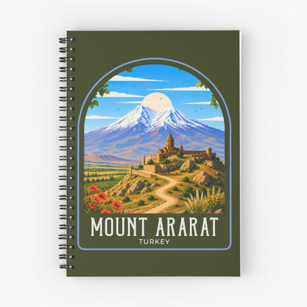 Item preview, Mount Ararat Vintage Travel Illustration designed and sold by HomeLivingCo.