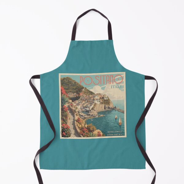 Item preview, Vintage Positano Italy Amalfi Coast Mid Century Poster designed and sold by KaBaRen.