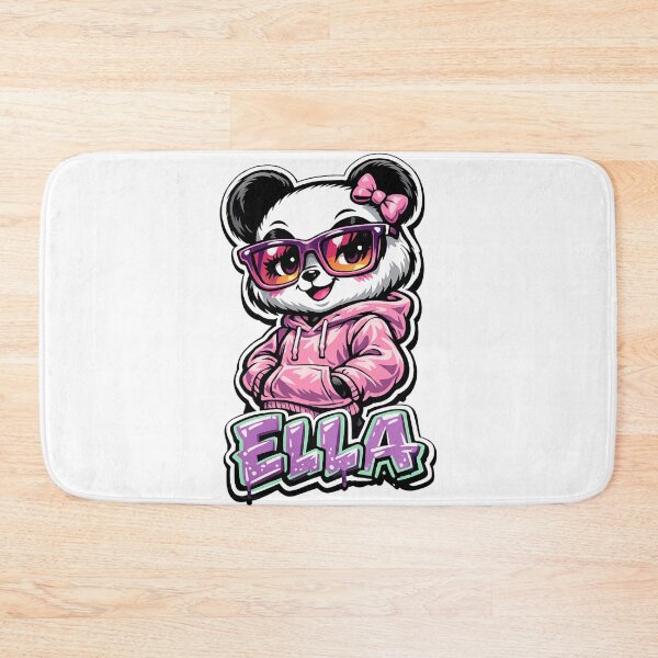 Item preview, Ella – Cute Panda Name Mascot  designed and sold by AlexLineArt.