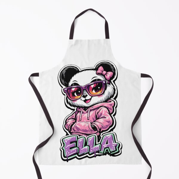 Item preview, Ella – Cute Panda Name Mascot designed and sold by AlexLineArt.