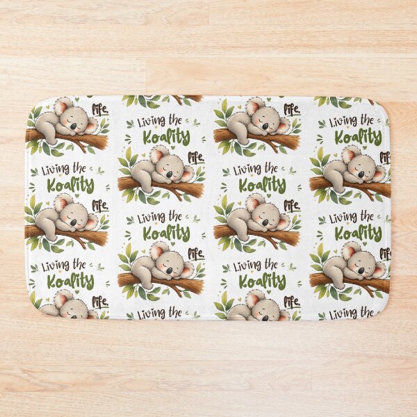 Item preview, Living the Koality Life | Cute Sleeping Koala Cartoon Sticker | Kawaii Australian Animal Gift designed and sold by CRAZZYDOODLES.