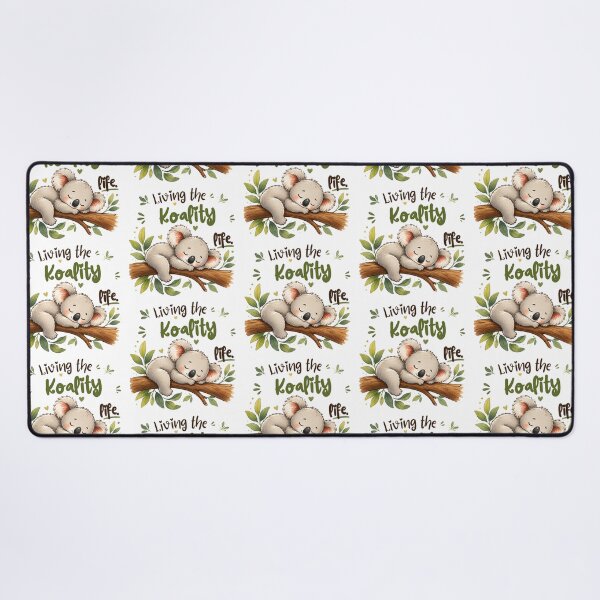 Item preview, Living the Koality Life | Cute Sleeping Koala Cartoon Sticker | Kawaii Australian Animal Gift designed and sold by CRAZZYDOODLES.