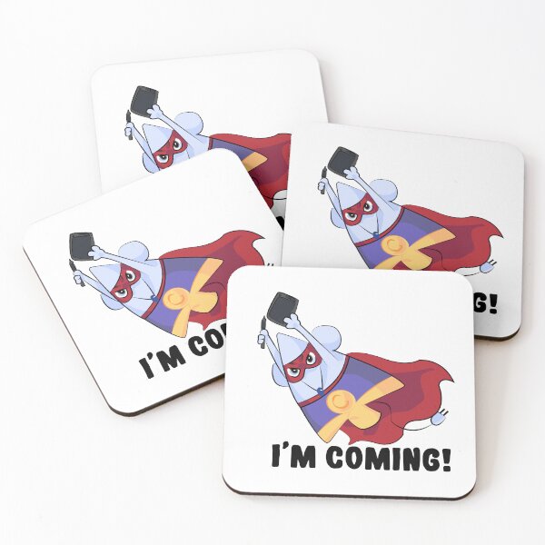 Item preview, I'm Coming! | Funny Superhero Mouse for Programmers & IT Support designed and sold by Mammoths.