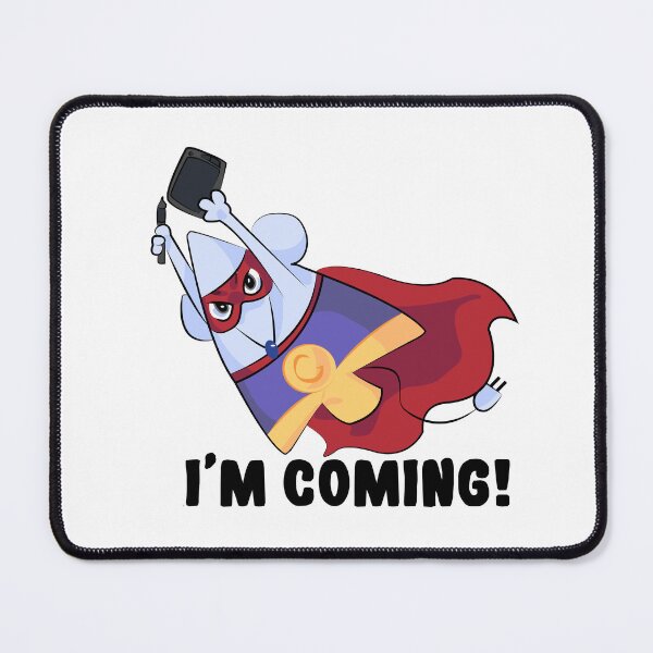 Item preview, I'm Coming! | Funny Superhero Mouse for Programmers & IT Support designed and sold by Mammoths.