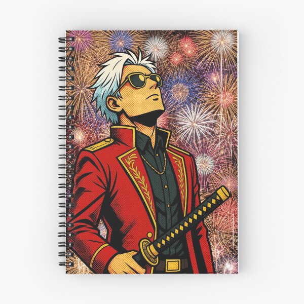 Item preview, Samurai watching fireworks  designed and sold by PurePurpose.