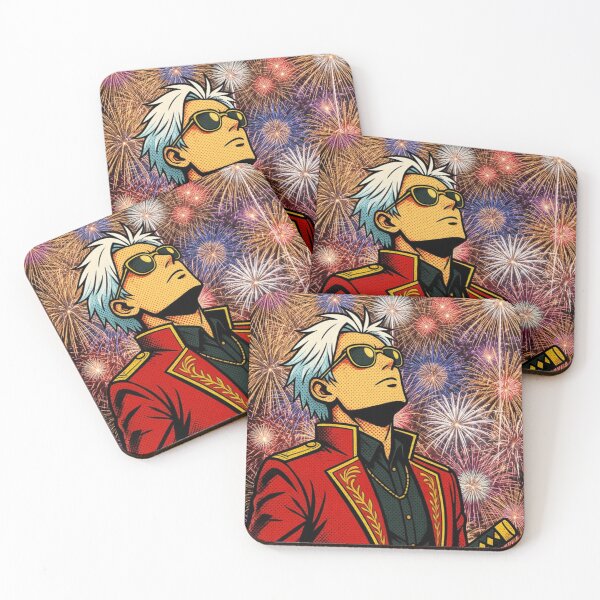 Item preview, Samurai watching fireworks  designed and sold by PurePurpose.