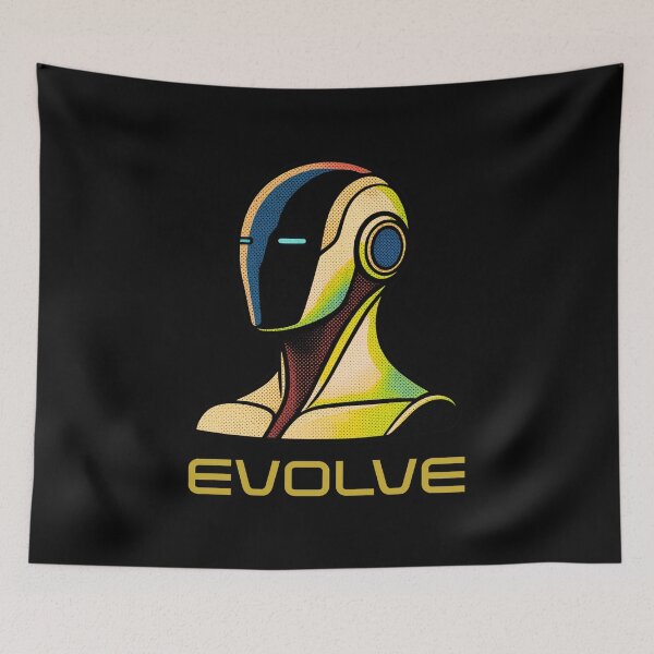 Item preview, EVOLVE Humanoid Robot Evolution T-Shirt | Future of AI & Human Innovation designed and sold by TEEJAMBOREE.