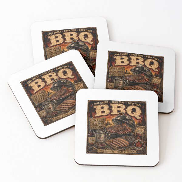 Item preview, Fueled by Fire Driven by Passion | Vintage BBQ Pitmaster Retro Design designed and sold by OakEmber.