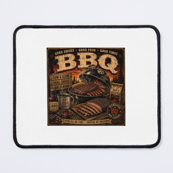 Item preview, Fueled by Fire Driven by Passion | Vintage BBQ Pitmaster Retro Design designed and sold by OakEmber.