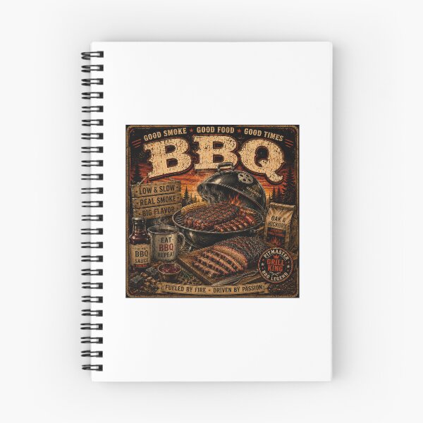 Item preview, Fueled by Fire Driven by Passion | Vintage BBQ Pitmaster Retro Design designed and sold by OakEmber.