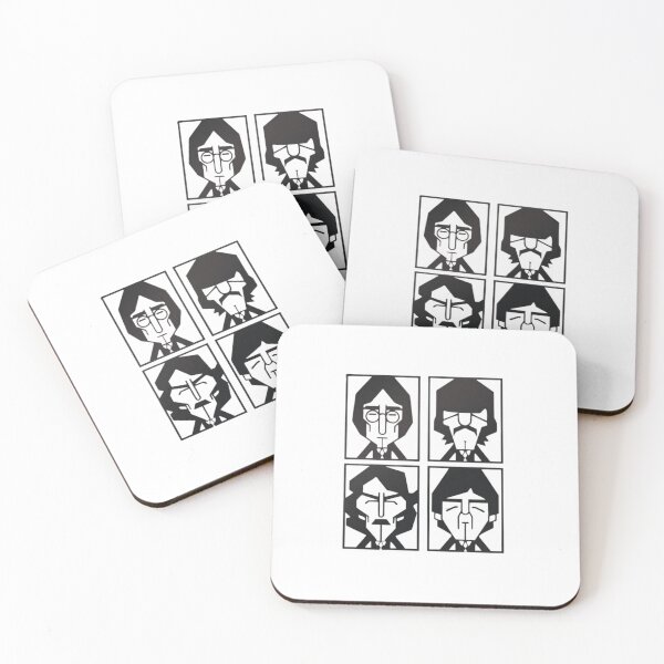 Item preview, Minimalist Classic Rock Band Four Panel Geometric Art designed and sold by Macias123.