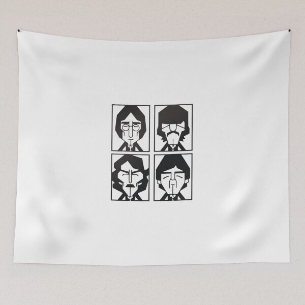 Item preview, Minimalist Classic Rock Band Four Panel Geometric Art designed and sold by Macias123.