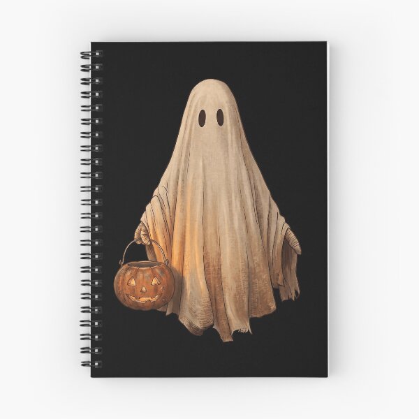 Item preview, Vintage Halloween Sheet Ghost with Jack-o'-Lantern designed and sold by Frog Level Treasures.