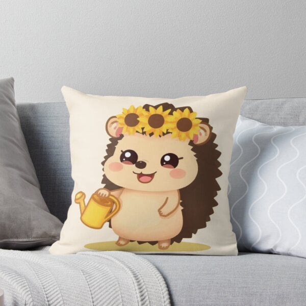 Item preview, Cute Sunflower Hedgehog Kawaii Sticker | Adorable Garden Animal Gift designed and sold by Stylestickers55.