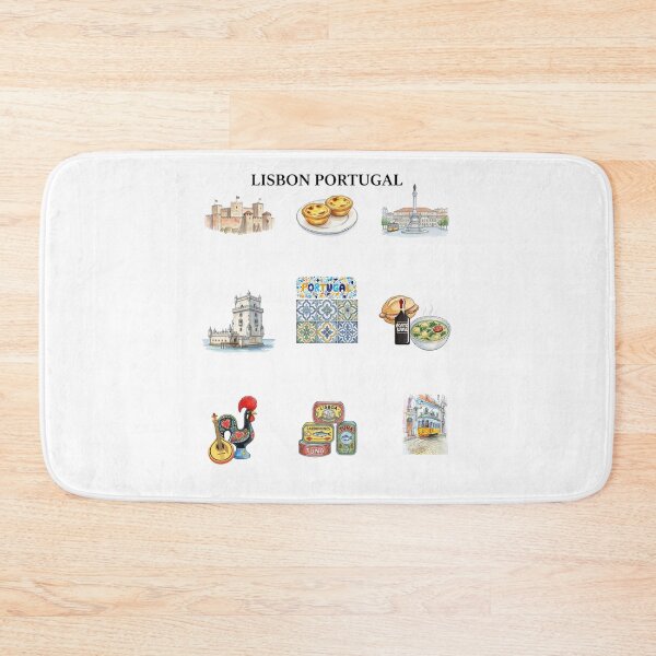 Item preview, Lisbon, Portugal: A Collection of Iconic Watercolor Illustrations designed and sold by VibranPalette.