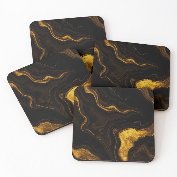 Item preview,  Gold and Black Marble Swirl designed and sold by StudioForge.