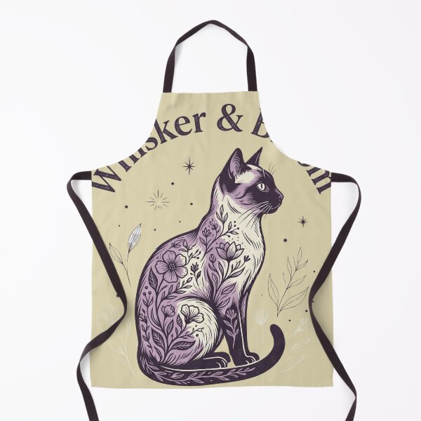 Item preview, Whisker & Bloom Floral Siamese Cat Art designed and sold by Retro Rascals Co..