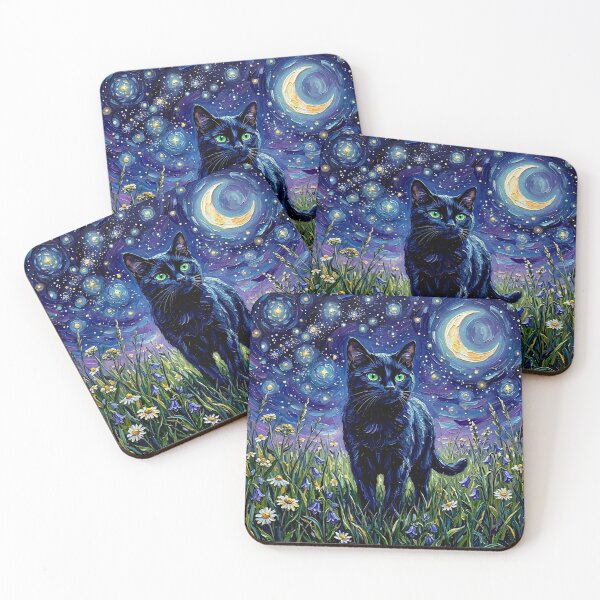Item preview, Amongst The Flowers - Black Cat designed and sold by AjaTrier.