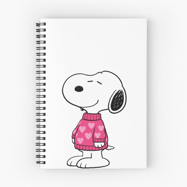 Item preview, Snoopy wearing pink heart sweater designed and sold by Roniya George.