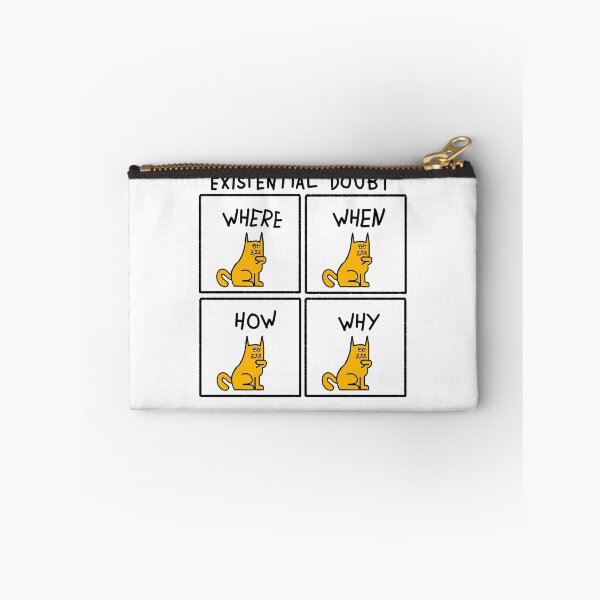 Item preview, Cat Doubt - Existential Doubt Funny Cat Meme designed and sold by brucebrazil.