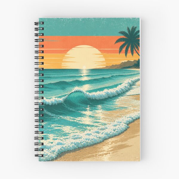 Item preview, Vintage Tropical Beach Sunset designed and sold by ByMorad.