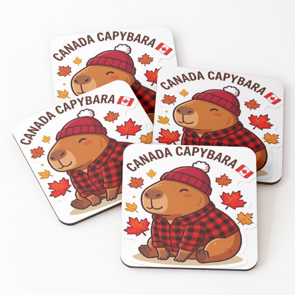 Item preview, Cute Canadian Capybara Sticker designed and sold by denybz.