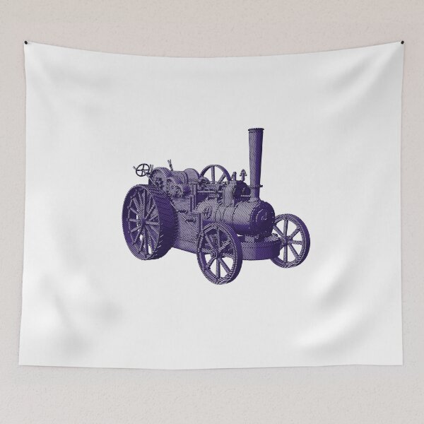 Item preview, Steam Tractor - Vintage Engineering Illustration Poste designed and sold by brucebrazil.