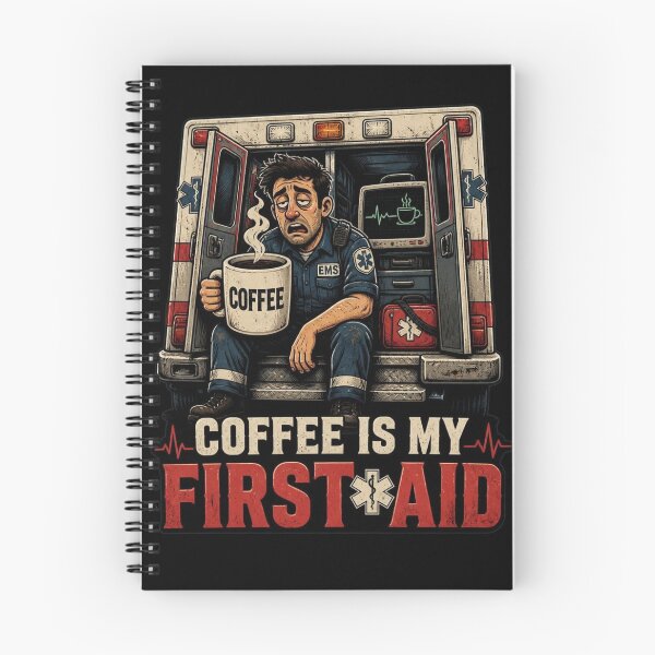 Item preview, Funny EMS Gift Coffee Is My First Aid EMT Paramedic Funny Design designed and sold by thoughtswear.