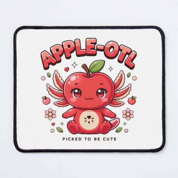 Item preview, Apple-Otl Kawaii Apple Axolotl T-Shirt – Cute Cottagecore Fruit Animal Gift for Kawaii Lovers, Cozy Girls & Apple Fans designed and sold by GemBob Creations.