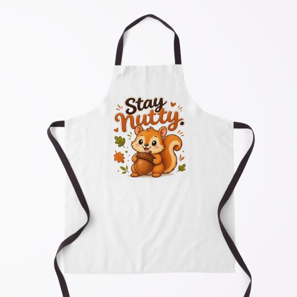 Item preview, Stay Nutty | Cute Squirrel Holding Acorn Cartoon Sticker | Kawaii Woodland Animal Gift designed and sold by CRAZZYDOODLES.