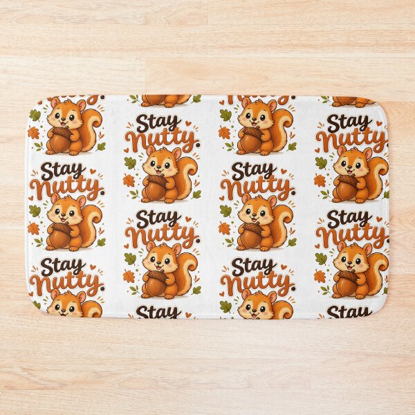 Item preview, Stay Nutty | Cute Squirrel Holding Acorn Cartoon Sticker | Kawaii Woodland Animal Gift designed and sold by CRAZZYDOODLES.