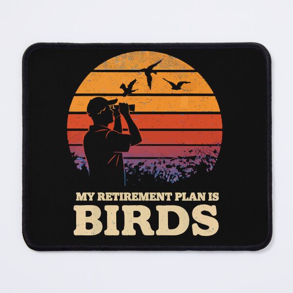 Item preview, My Retirement Plan Is Birds - Funny Bird Watching Retro Sunset Art designed and sold by BendyBeasts.