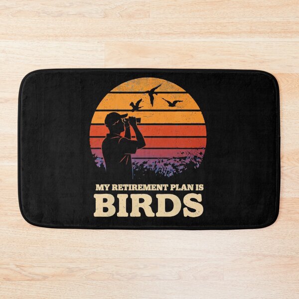 Item preview, My Retirement Plan Is Birds - Funny Bird Watching Retro Sunset Art designed and sold by BendyBeasts.