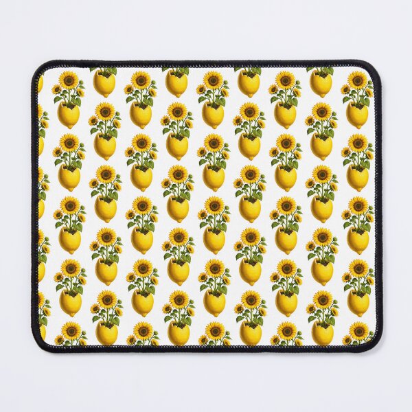 Item preview, Lemon planter with blooming sunflowers designed and sold by Side Quest Co..