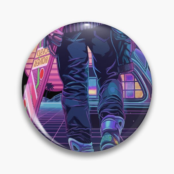Item preview, Marty and His Hoverboard | Back To The Future | Synthwave-style | budflux.com designed and sold by Budflux.