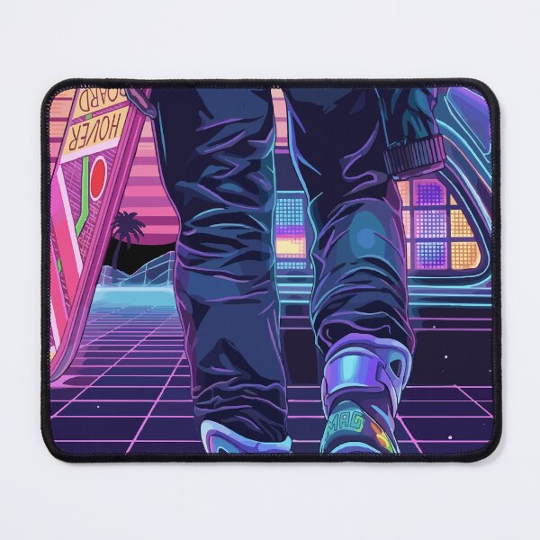 Item preview, Marty and His Hoverboard | Back To The Future | Synthwave-style | budflux.com designed and sold by Budflux.