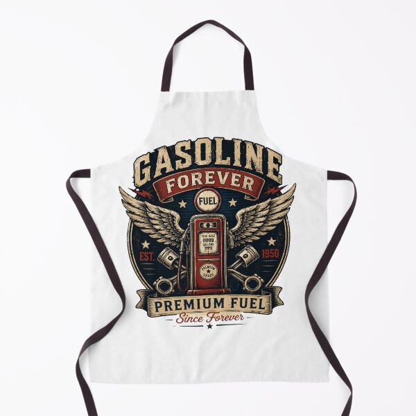 Item preview, Gasoline Forever Premium Fuel Vintage Garage Mechanic Shirt designed and sold by Masloshop.