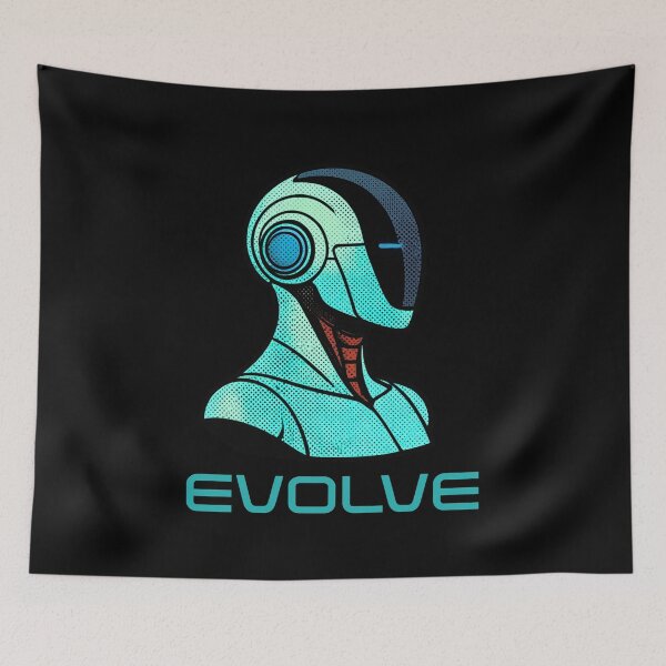 Item preview, EVOLVE Humanoid Robot Evolution T-Shirt | Future of AI & Human Innovation designed and sold by TEEJAMBOREE.