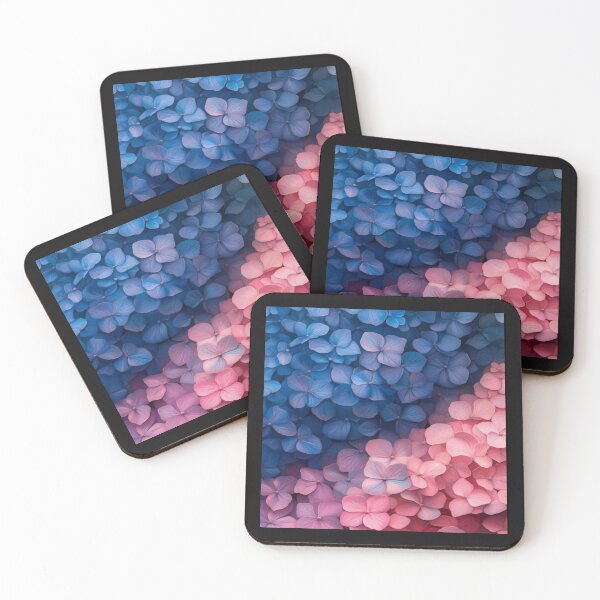 Item preview, Blue Pink Hydrangea Flower Artwork  designed and sold by NivyasArtistry.