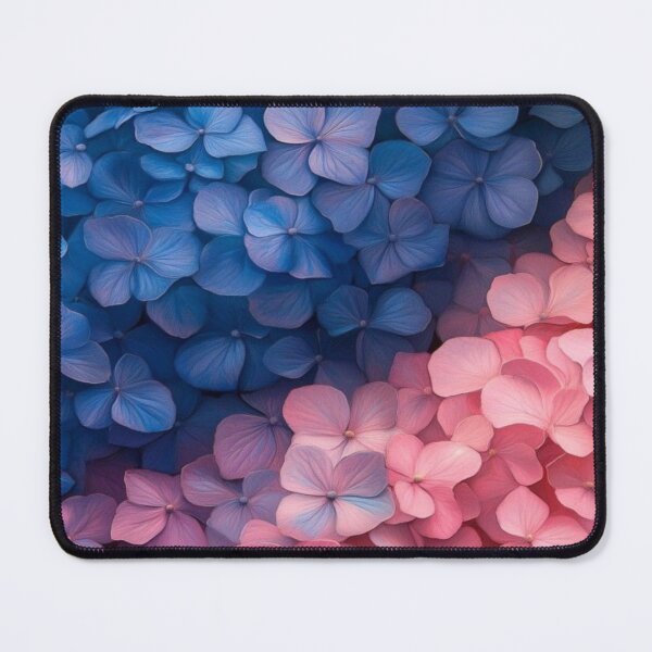 Item preview, Blue Pink Hydrangea Flower Artwork designed and sold by NivyasArtistry.