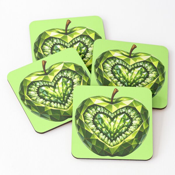 Item preview, Green Gemstone Apple designed and sold by wordspixies.
