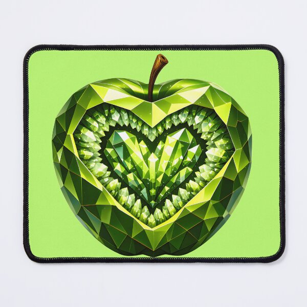 Item preview, Green Gemstone Apple designed and sold by wordspixies.