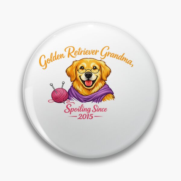 Item preview, Golden Retriever Grandma Spoiling Since 2015 – Funny Dog Grandma Gift Shirt with Glasses & Scarf designed and sold by Sahil Randhawa.