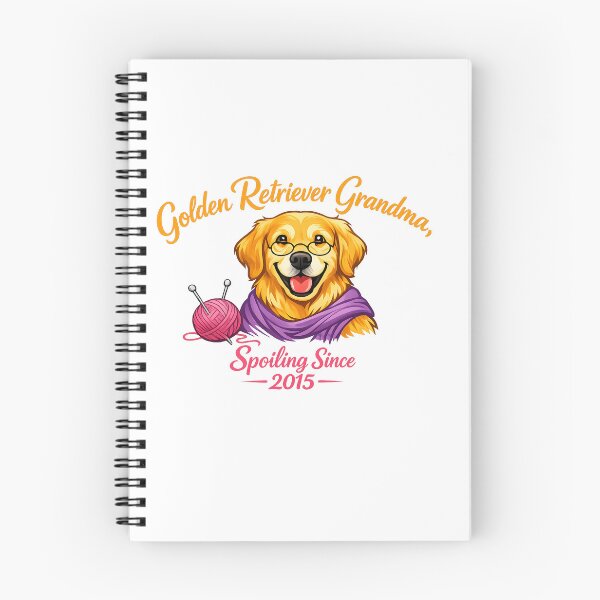Item preview, Golden Retriever Grandma Spoiling Since 2015 – Funny Dog Grandma Gift Shirt with Glasses & Scarf designed and sold by Sahil Randhawa.
