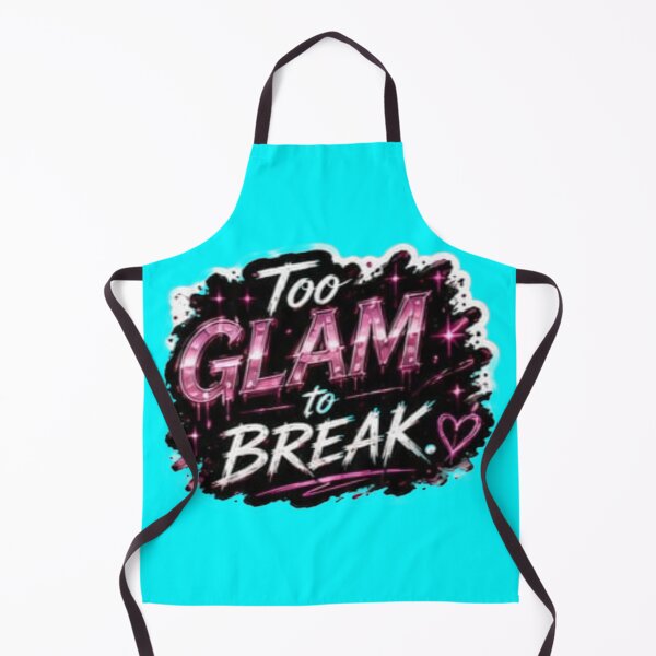 Item preview, Too Glam To Break - Pink Glitter Grunge Typography Sticker designed and sold by Scro-Ciob-Shop.